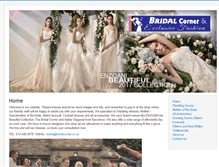 Tablet Screenshot of bridalcorner.co.za